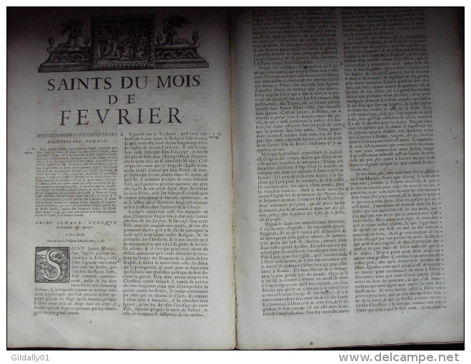 LA VIE DES SAINTS POUR TOUS LES JOURS DE L´ANNEE.   1685.    (exceptionnel)