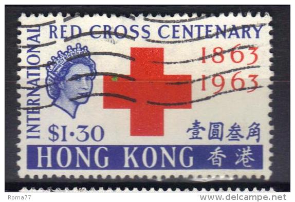 W883 - HONG KONG 1962 , Elisabetta  Yvert N. 211  Usato - Used Stamps