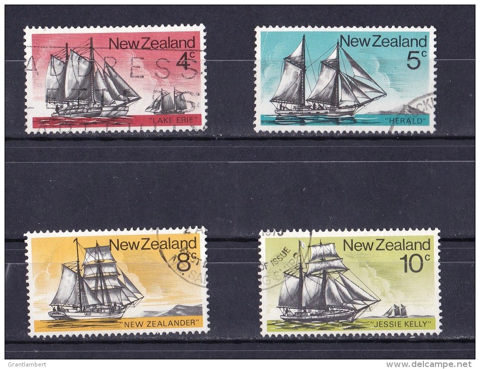 New Zealand 1975 Sailing Ships 4 Values Used - Used Stamps