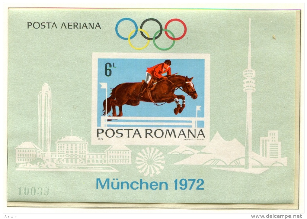 Olympic Games Romania 1972 Bl 94 MNH ** Munich 1972 - Summer 1972: Munich