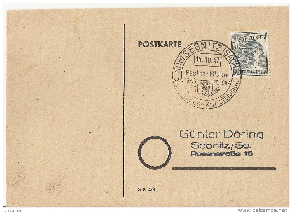 =DP GS 1947 - Postal  Stationery