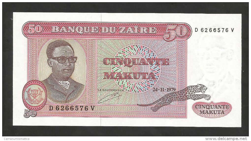 [NC] ZAIRE - BANQUE Du ZAIRE - 50 MAKUTA (1979) - Zaire