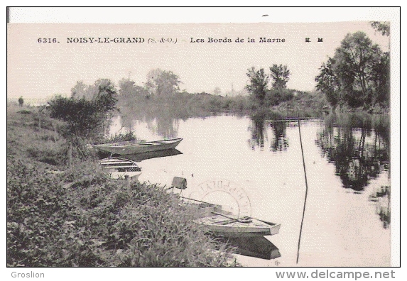 NOISY LE GRAND (S ETO) 6316 LES BORDS DE LA MARNE (BARQUES) 1921 - Noisy Le Grand