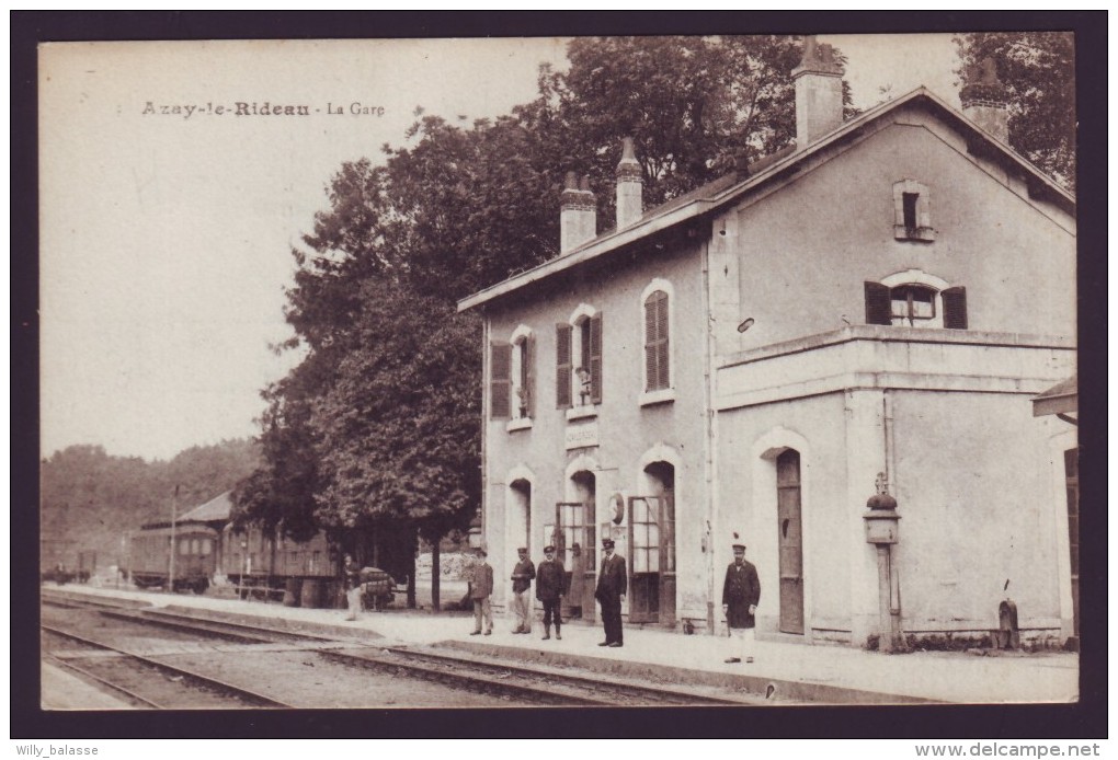 France - AZAY LE RIDEAU - La Gare - Indre Et Loire - Carte Postale CPA   // - Azay-le-Rideau