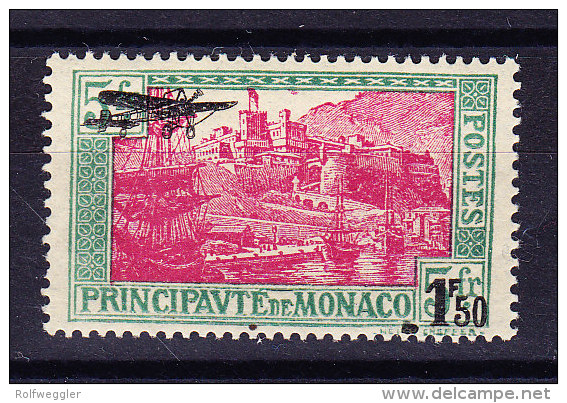 Monaco - 1933 - Mi# 137 ** Flugpost Abart - - Autres & Non Classés