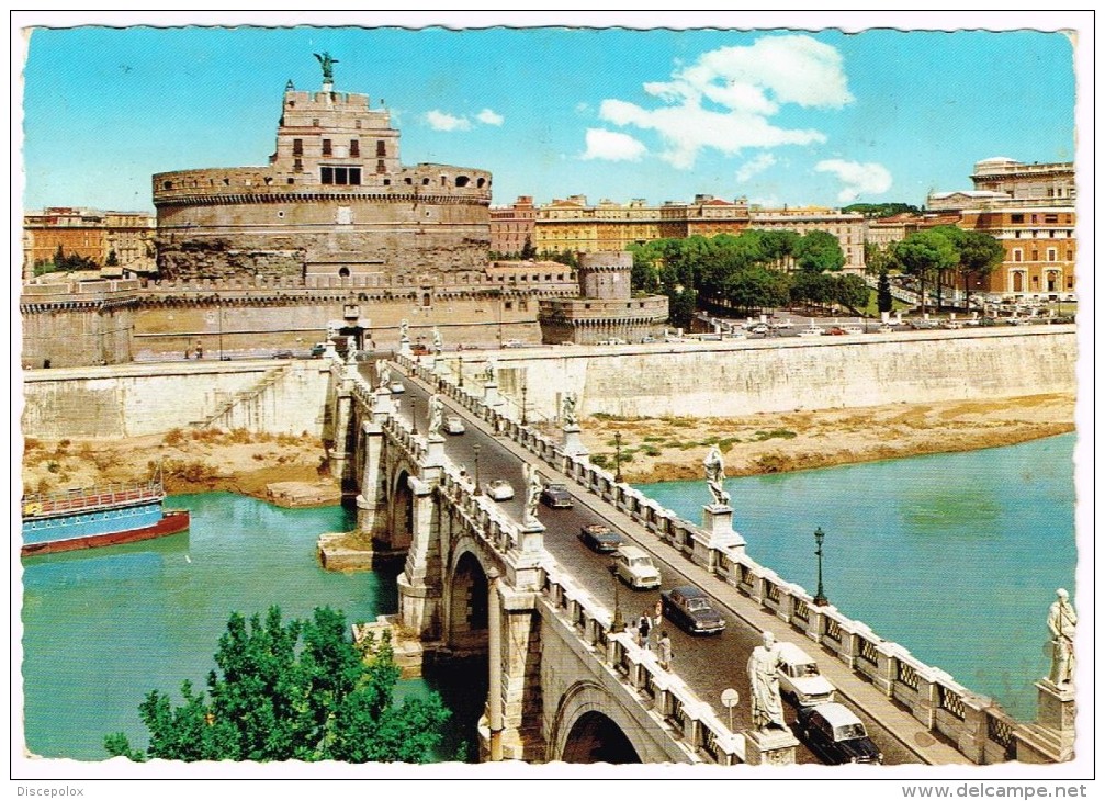 M2964 Roma - Castel Sant'Angelo - Auto Cars Voitures / Viaggiata 1971 - Castel Sant'Angelo