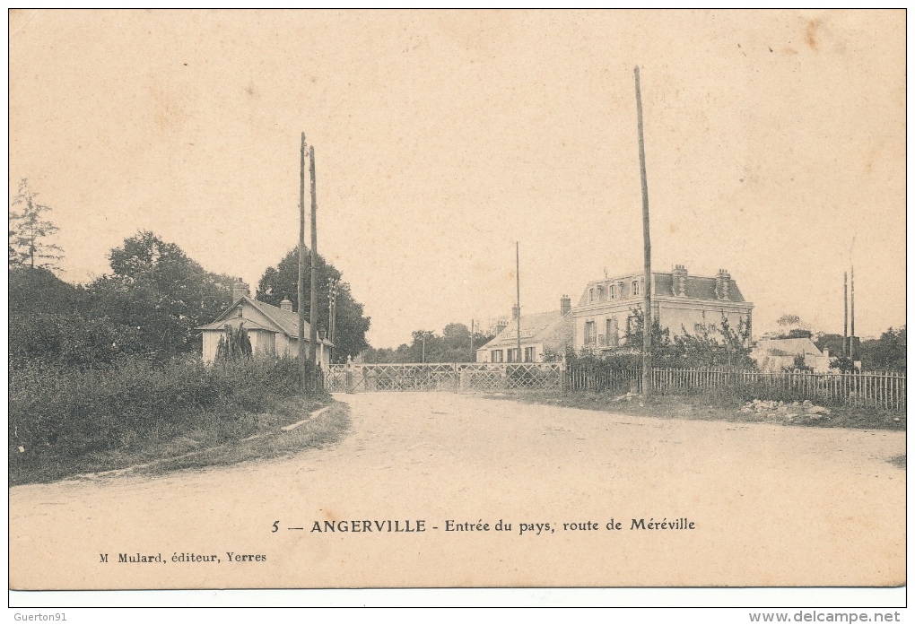 ( CPA 91)  ANGERVILLE  /  Entrée Du Pays, Route De Méréville  - - Angerville