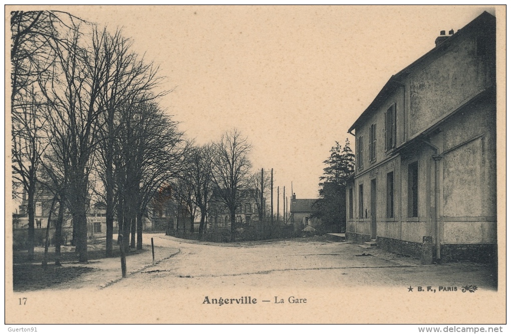 ( CPA 91)  ANGERVILLE  /  La Gare - - Angerville