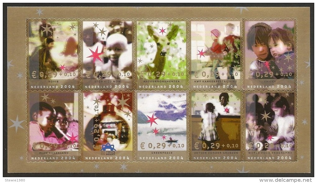 NETHERLANDS 2004 - December, Christmas Charity - Set MNH - Unused Stamps