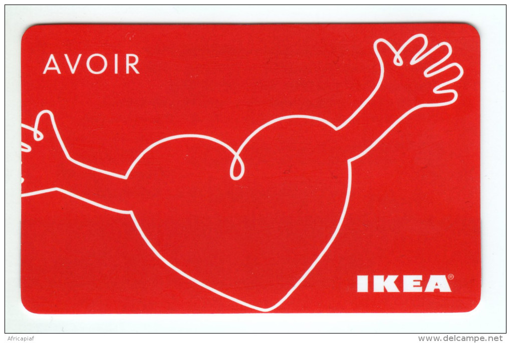 CARTE IKEA AVOIR COEUR Et MAIN - Tarjeta Bancaria Desechable