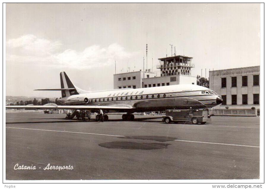 CATANIA - AEROPORTO - ALITALIA 1966 - Viaggiata  (CO109) - Catania