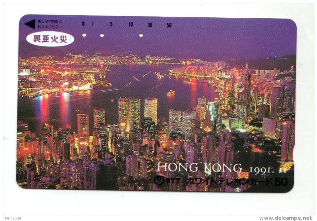 HONG KONG Télécarte Japon 1991 - Hong Kong