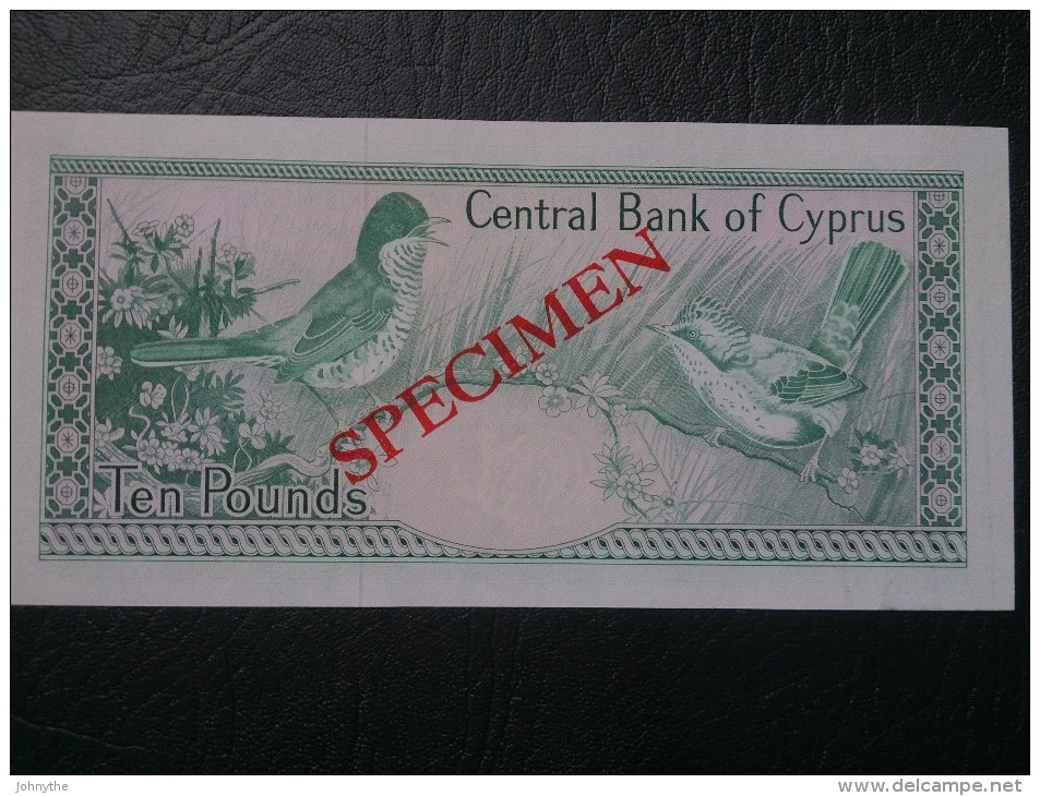 Cyprus 1979 10 Pounds Specimen AUNC - Chipre