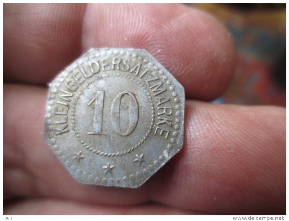 ALLEMAGNE -10 KLEINGELDERSATZMARKE 1918-VERWALTUNG DER STADT VERWALTUNG - SUO VOIR PHOTOS - Monetary/Of Necessity