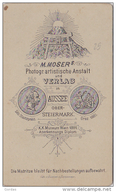 Austria - Alt Aussee - Old Photo On Cardboard M. Moser - 105x65mm - Liezen