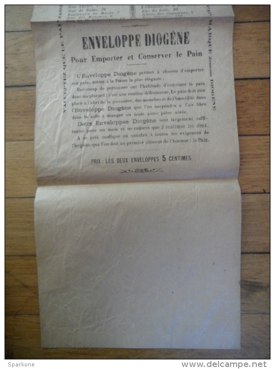 Ancien Sac à Pain Diogène En Papier - Supplies And Equipment