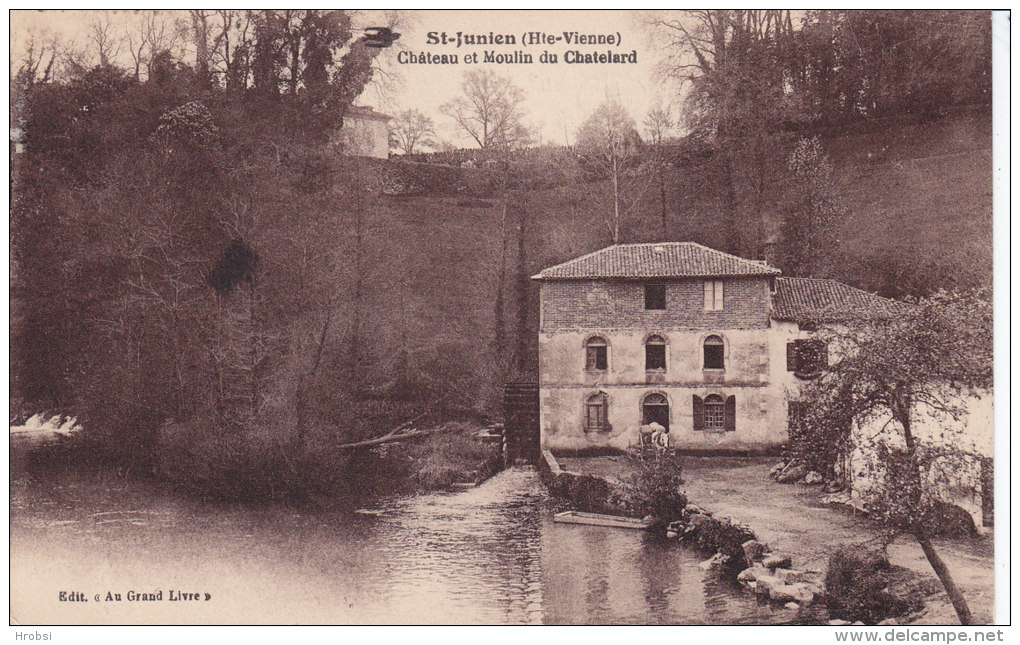 SAINT JUNIEN,  Château Et Moulin De Chatelard, Circulée - Rilhac Rancon