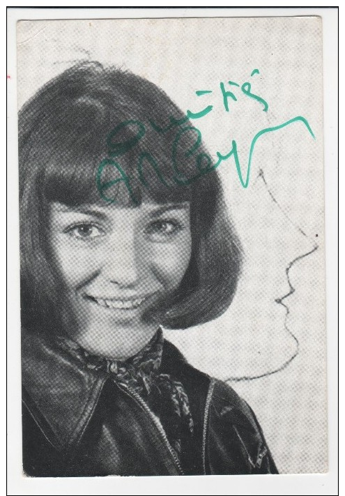 Carte Discographique Anne Marie Peysson  Autographe - Chanteurs & Musiciens