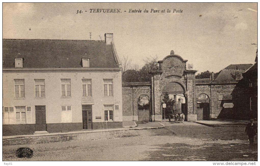 BELGIQUE - BRABANT FLAMAND - TERVUEREN - TERVUREN - Entrée Du Parc Et La Poste. - Tervuren