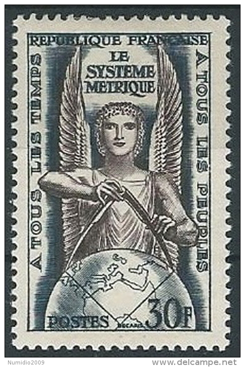 1954 FRANCIA SISTEMA METRICO DECIMALE MH * - EDF01 - 1941-66 Escudos Y Blasones