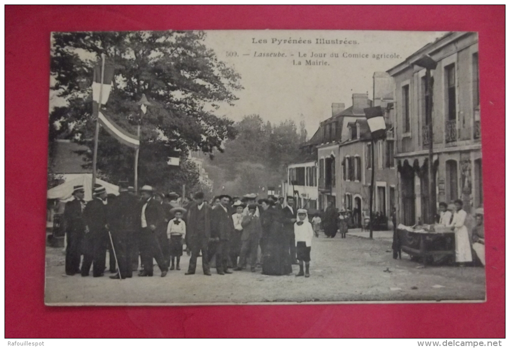 C P  Lasseube Le Jour Du Comice Agricole La Mairie - Lasseube