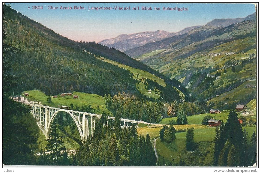 Langwies - Viadukt Gegen Norden         Ca. 1910 - Langwies