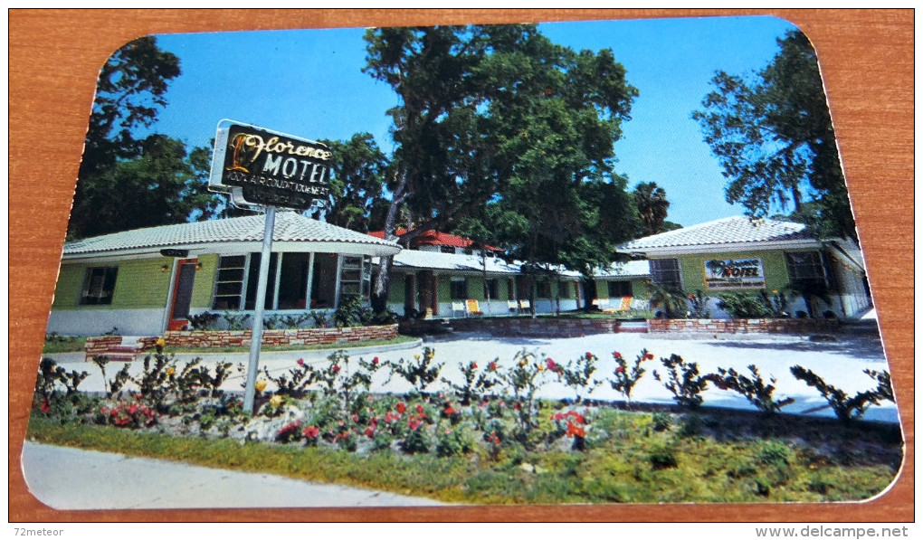 Florence Motel Daytona Beach FL 1950s Postcard - Daytona