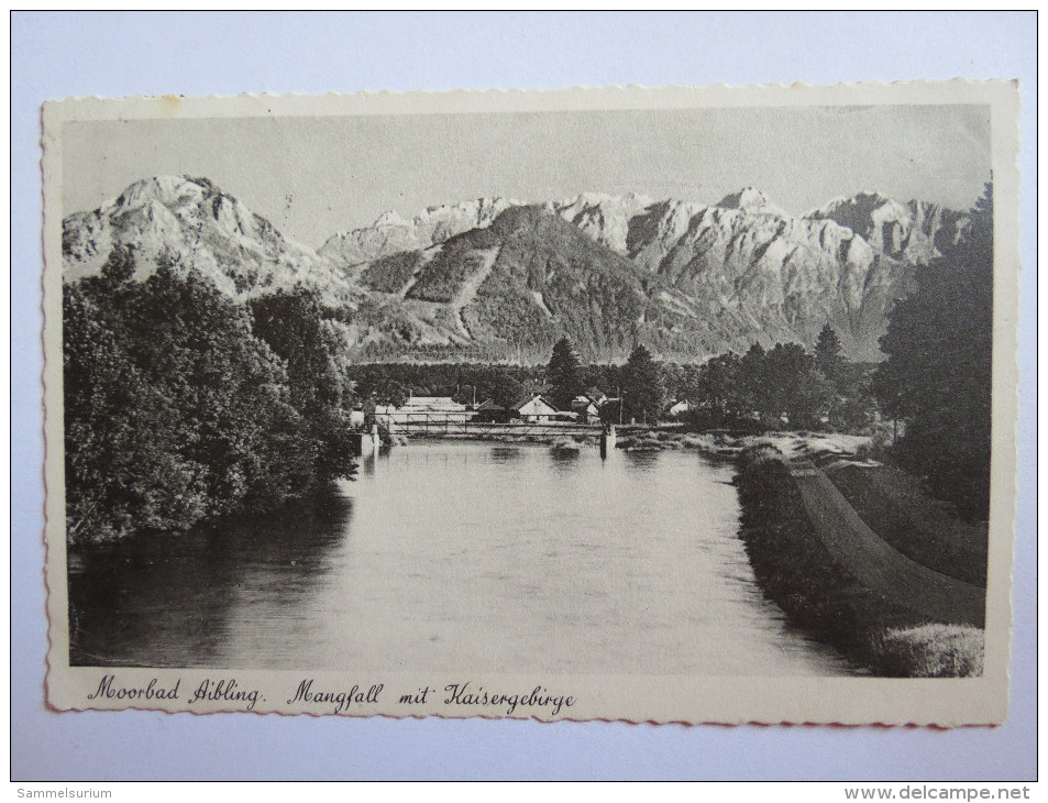 (4/6/83) AK "Moorbad Aibling" Mangfall Mit Kaisergebirge, Um 1938 - Bad Aibling