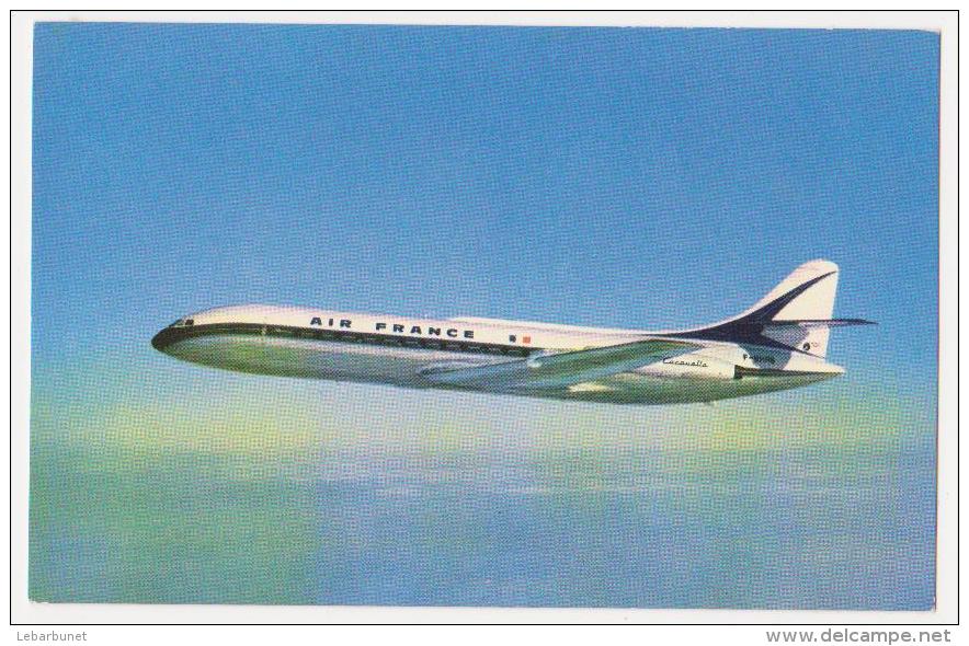 Carte Postale Ancienne Année 60 "Caravelle" Air France - 1946-....: Moderne