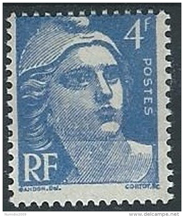 1945-47 FRANCIA MARIANNA DI GANDON 4 F MH * - EDF01-2 - 1945-54 Marianna Di Gandon