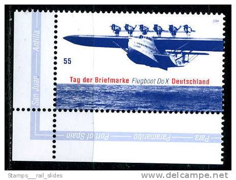 BRD - Michel 2428 ECKE LIU - ** Postfrisch (A) - 55C  Tag Der Briefmarke Flugboot DoX - Ungebraucht