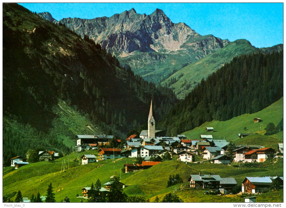 AK Vorarlberg 6991 Mittelberg Kleinwalsertal Allgäu Kirche Gebirge Ansichtskarte Österreich Autriche Deutschland GERMANY - Kleinwalsertal