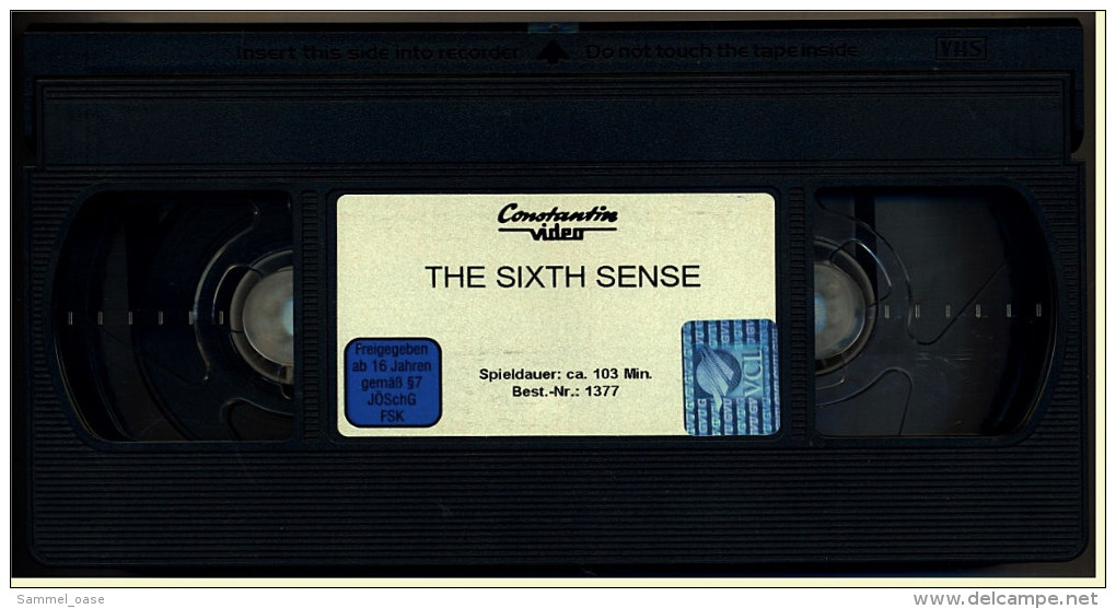 VHS Video  -  The Sixth Sense  -  Nicht Jede Gabe Ist Ein Segen  -  Von 2000 - Polizieschi