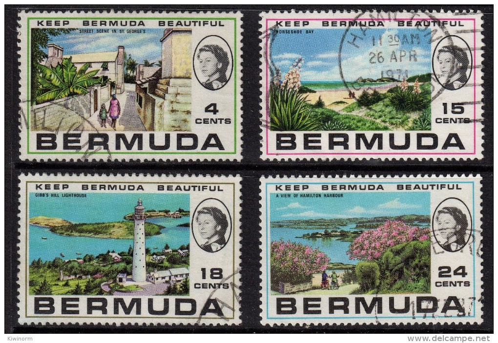 BERMUDA 1971 Keep Bermuda Beautiful Set Used VFU - Bermuda