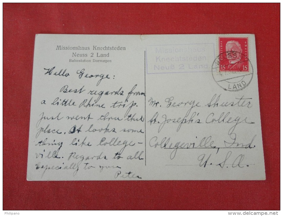 Germany > North Rine-Westphalia> Dormagen Knechtsteden Stamp & Cancel    Ref-1340 - Dormagen