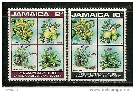 Jamaica      "Agricultural Society"    Set     SC# 322-23  MNH** - Jamaica (1962-...)