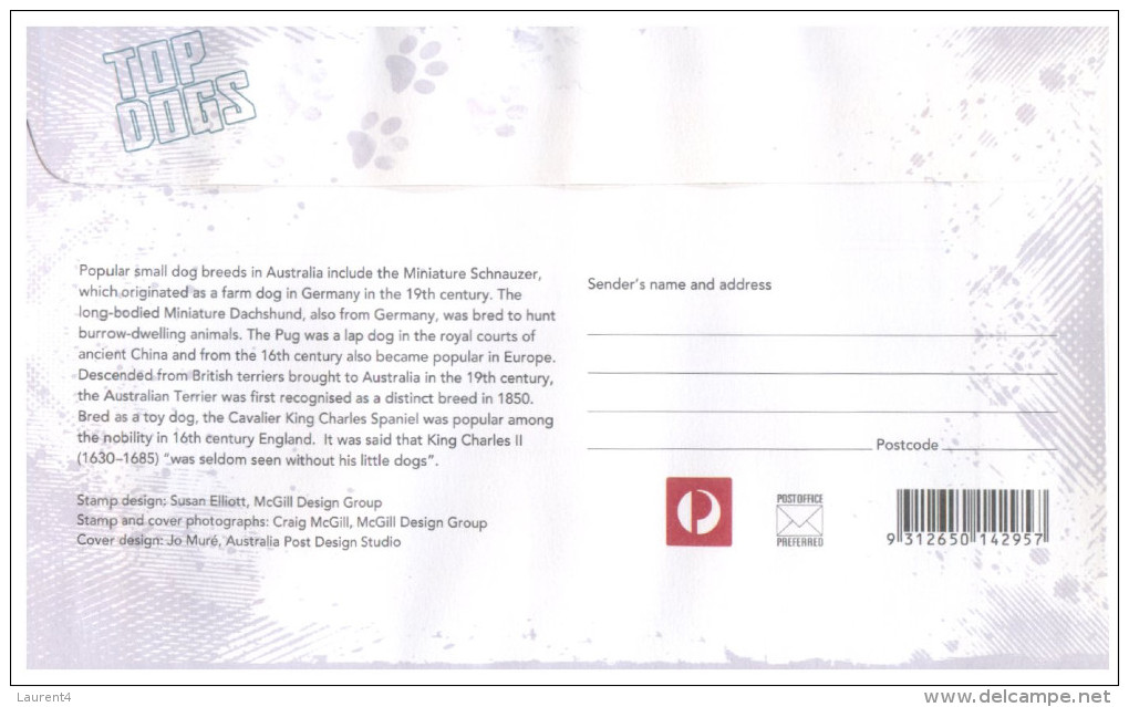 (452) Australia FDC Cover - 2013 - Top Dogs - Premiers Vols