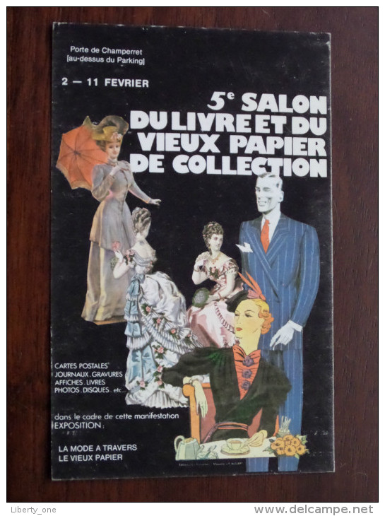 5e Salon Du Livre Te Du Vieux Papi ( 0449 ) Anno 1979 Porte De Champerret Paris ( Zie Foto Voor Details ) !! - Bourses & Salons De Collections