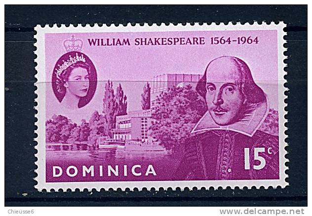 Dominique ** N° 179 - 4e Cent. De La Naissance De W. Shakespeare - Dominique (1978-...)