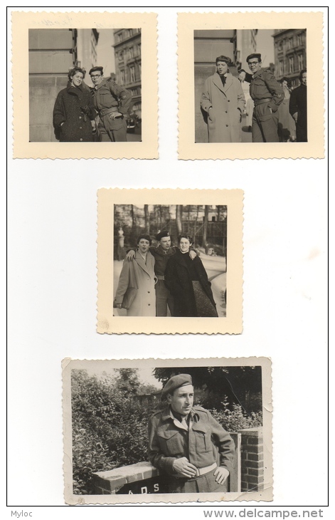 Foto/Photo. Lot De 10. Militaria. Soldats. Militaires. - Krieg, Militär