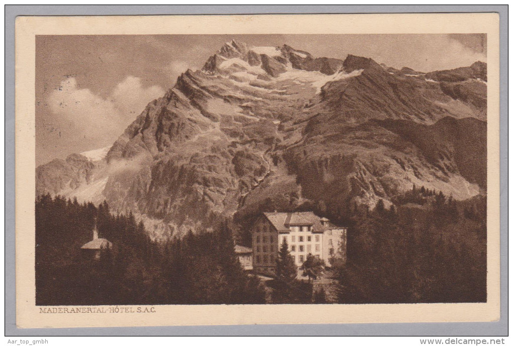 Uri BRISTEN Gebraucht Hotel Maderanertal Foto Gebr. Von Matt - Autres & Non Classés