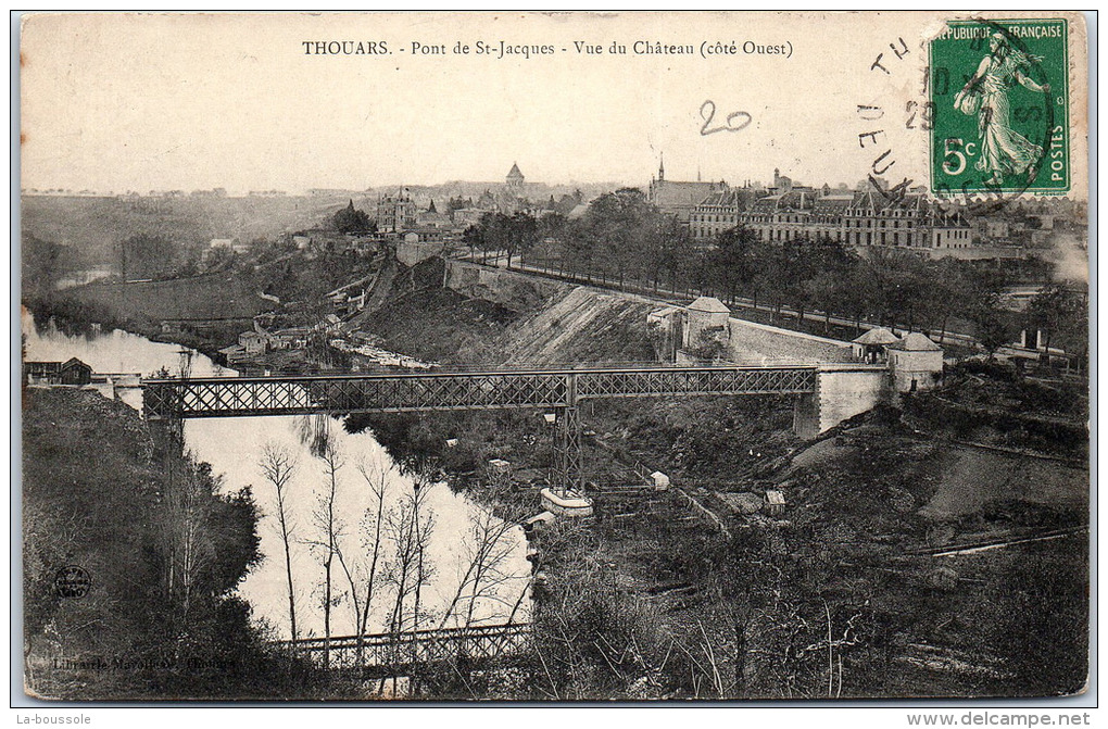 79 THOUARS - Pont De Saint Jacques, Vue Du Château. - Thouars