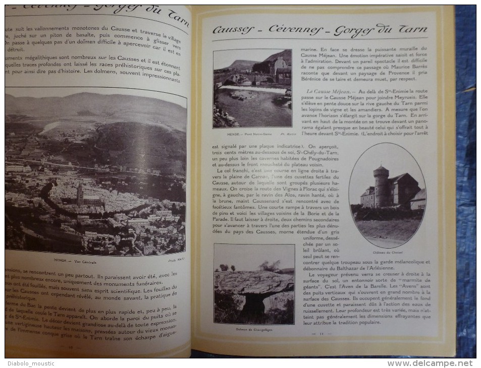 1925  CAUSSES-CEVENNES Et GORGES Du TARN (La Couvertoirade,Meyrueis,Bl Andas,Ispagnac,Mende,Cast Elbouc,Millau,La Caze E - Midi-Pyrénées