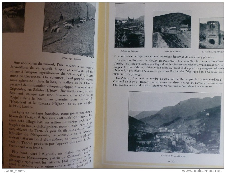 1925  CAUSSES-CEVENNES et GORGES du TARN (La Couvertoirade,Meyrueis,Bl andas,Ispagnac,Mende,Cast elbouc,Millau,La Caze e