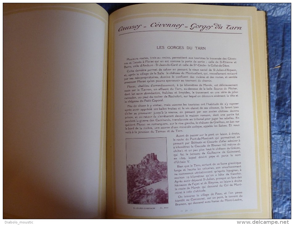 1925  CAUSSES-CEVENNES et GORGES du TARN (La Couvertoirade,Meyrueis,Bl andas,Ispagnac,Mende,Cast elbouc,Millau,La Caze e