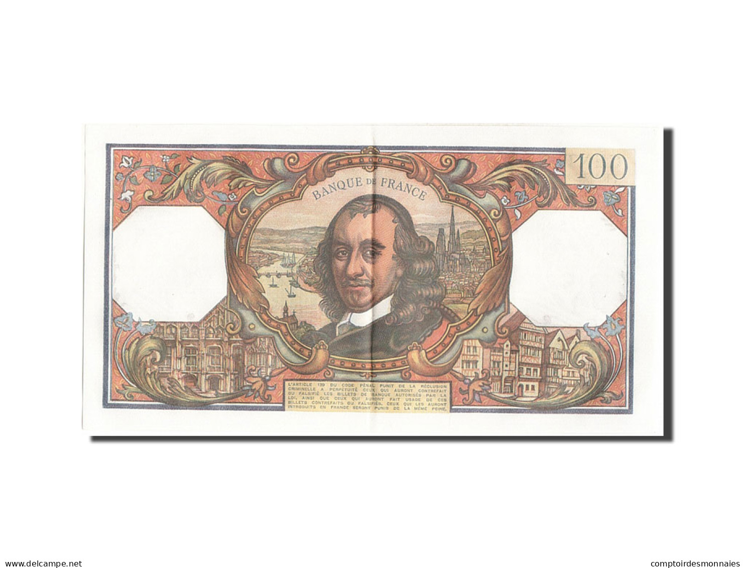 Billet, France, 100 Francs, 100 F 1964-1979 ''Corneille'', 1968, 1968-03-07 - 100 F 1964-1979 ''Corneille''