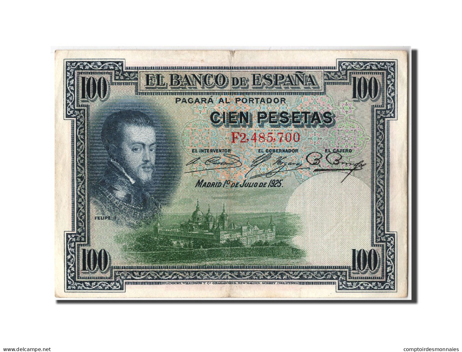 Billet, Espagne, 100 Pesetas, 1925, 1925-07-01, TTB+ - 100 Pesetas