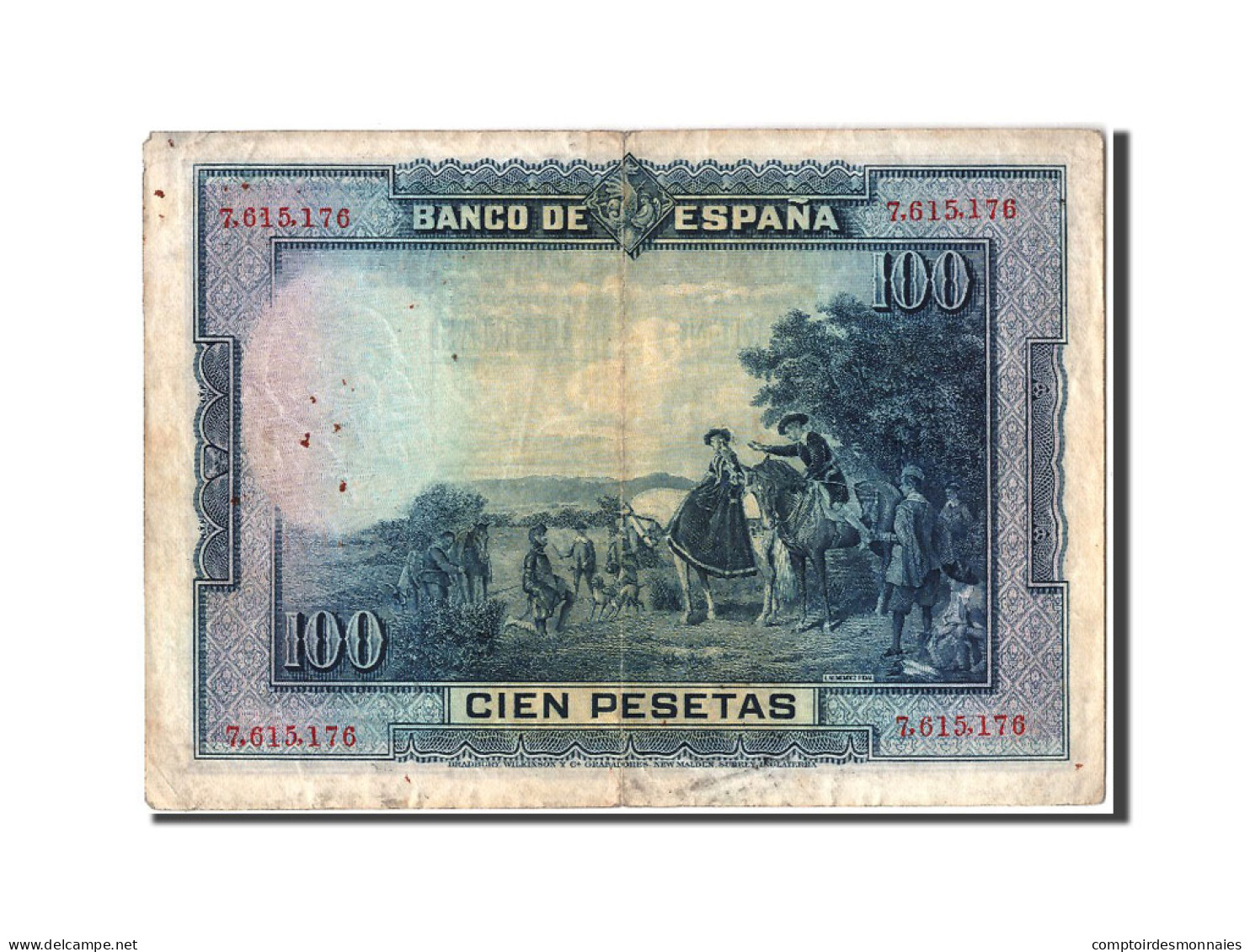 Billet, Espagne, 100 Pesetas, 1928, 1928-08-15, TTB - 100 Pesetas