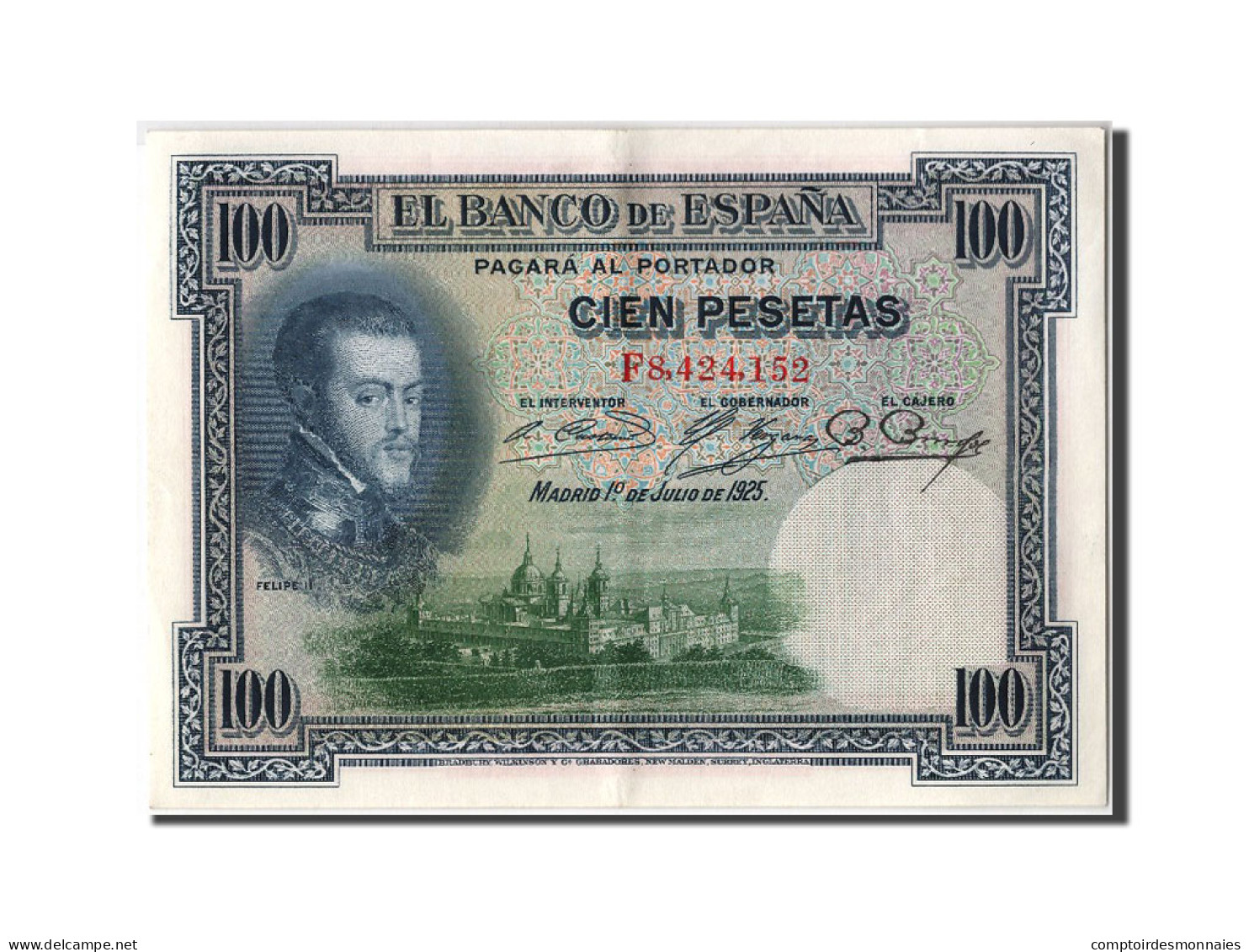 Billet, Espagne, 100 Pesetas, 1925, 1925-07-01, SPL - 100 Pesetas