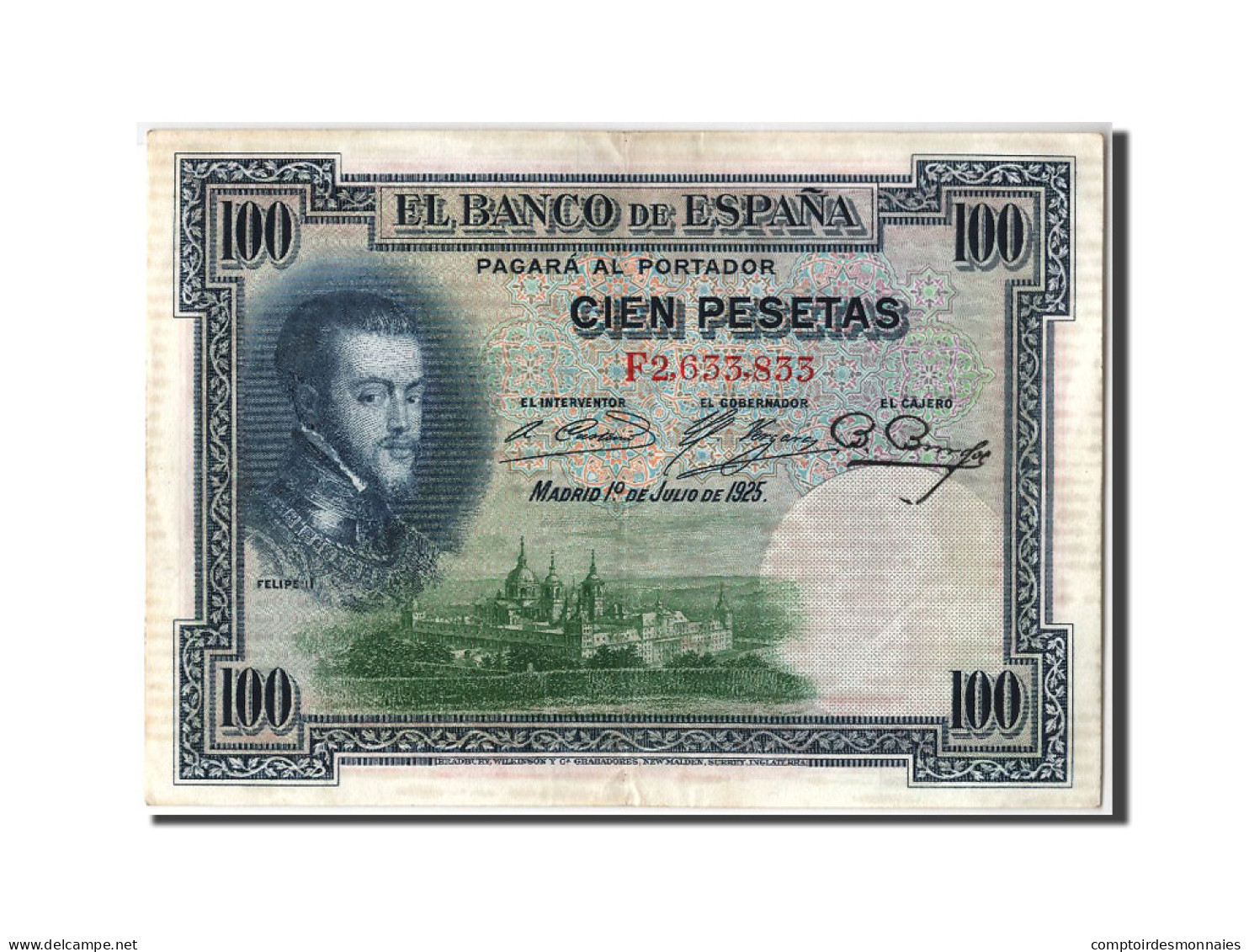 Billet, Espagne, 100 Pesetas, 1925, 1925-07-01, SUP - 100 Pesetas